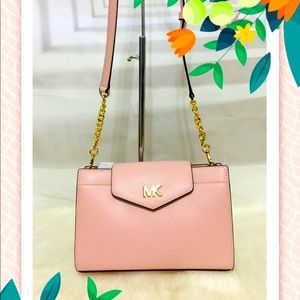 NWT Michael Kors Mott large clutch Crossbody bag